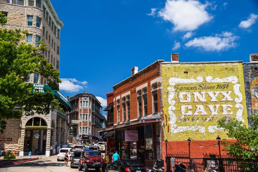 Things to do in Eureka Springs in 2023, photo of the historic buildings in downtown Eureka Springs