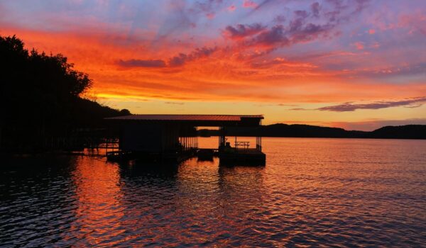 Sunset over Beaver Lake, Arkansas