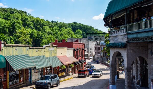 Downtown Eureka Springs AR, photo of the view of downtown area